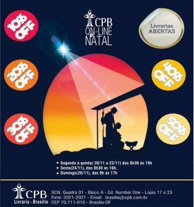 Livraria aberta de natal