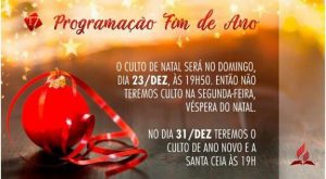 Programação de final de ano