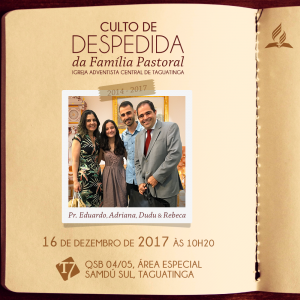 Despedida do Pastor